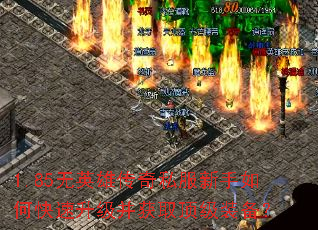1.85无英雄传奇私服新手如何快速升级并获取顶级装备? 1.85无英雄传奇私服新手如何快速升级并获取顶级装备?