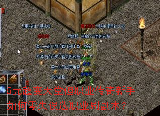 5元超变天堂但职业传奇新手如何零失误选职业刷副本? 5元超变天堂但职业传奇新手如何零失误选职业刷副本?