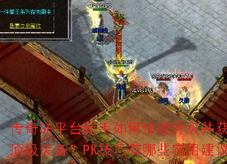 传奇SF平台新手如何快速升级并获取顶级装备?PK技巧有哪些实用建议? 传奇SF平台新手如何快速升级并获取顶级装备?PK技巧有哪些实用建议?