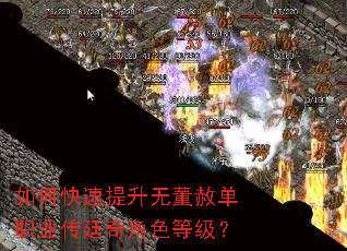 如何快速提升无董赦单职业传廷奇角色等级? 如何快速提升无董赦单职业传廷奇角色等级?