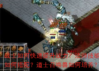 战士如何快速提升战力?法师技能如何搭配?道士召唤兽如何培养? 战士如何快速提升战力?法师技能如何搭配?道士召唤兽如何培养?