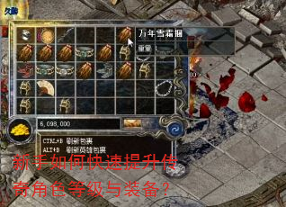 新手如何快速提升传奇角色等级与装备? 新手如何快速提升传奇角色等级与装备?