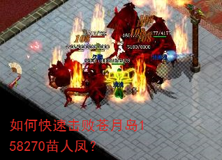 如何快速击败苍月岛158270苗人凤? 如何快速击败苍月岛158270苗人凤?