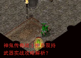 神鬼传奇战士能否双持武器实战攻略解析? 神鬼传奇战士能否双持武器实战攻略解析?